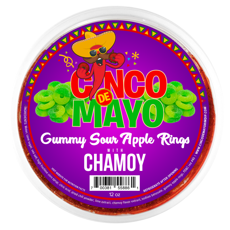 Chamoy Apple Rings